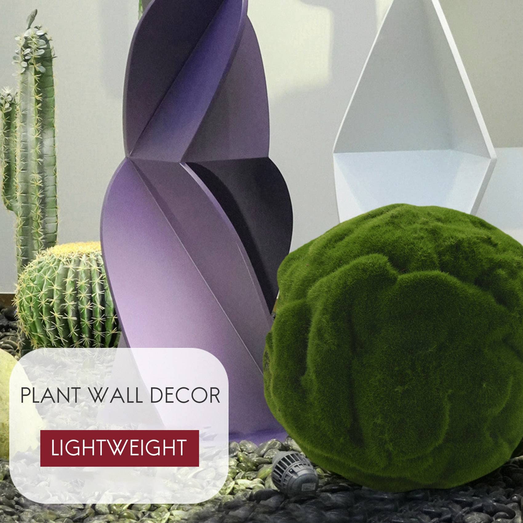 Pietre Finte Con Muschio Artificiale Per Terrari, Bonsai E Miniature - 3 Dimensioni - Effetto Naturale