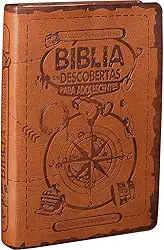 Bíblia das Descobertas para Adolescentes NTLH | SBB | A Bíblia das Descobertas para Adolescentes - Capa em couro sintético, marrom claro: Nova Tradução na Linguagem de Hoje (NTLH)