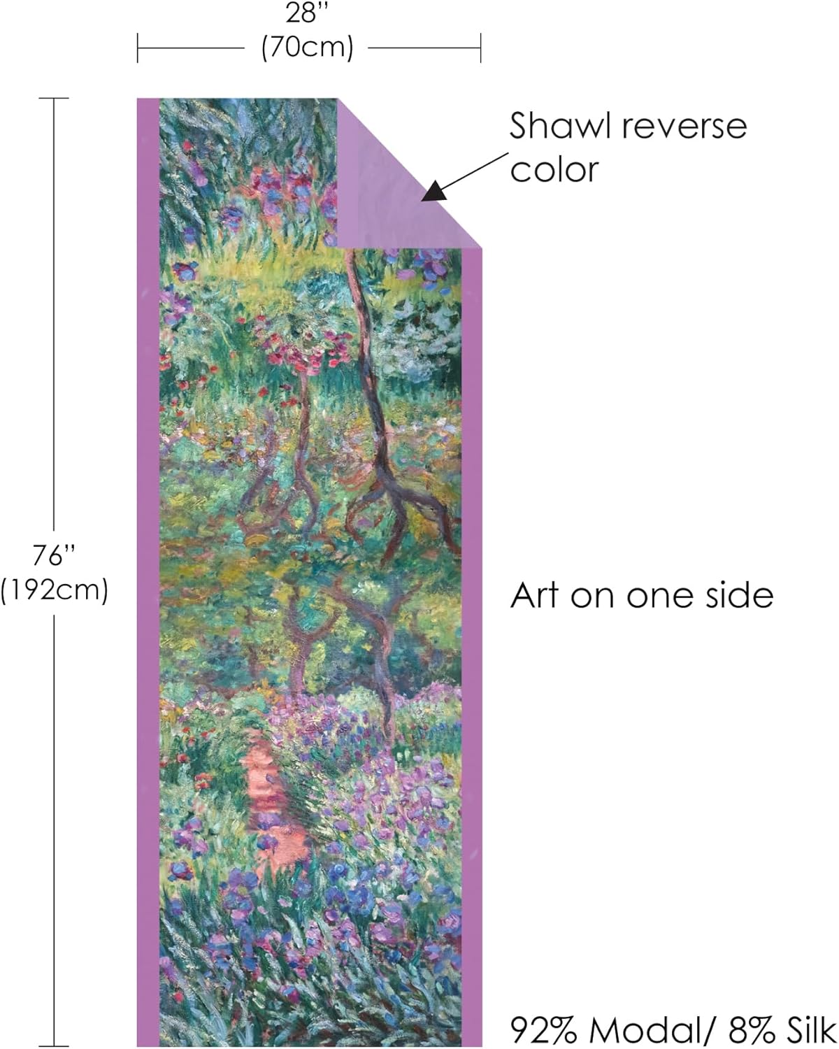 RainCaper Silk Blend Shawl Wrap Scarf For Women