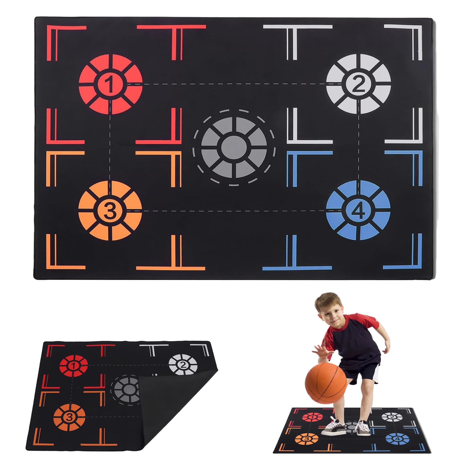 Tapis de Football pour Contrôle du Ballon, Tapis D'entraînement Antidérapant, Maîtrise de L'entraînement au Contrôle du Ballon, Cadeaux pour Les Amateurs de Football