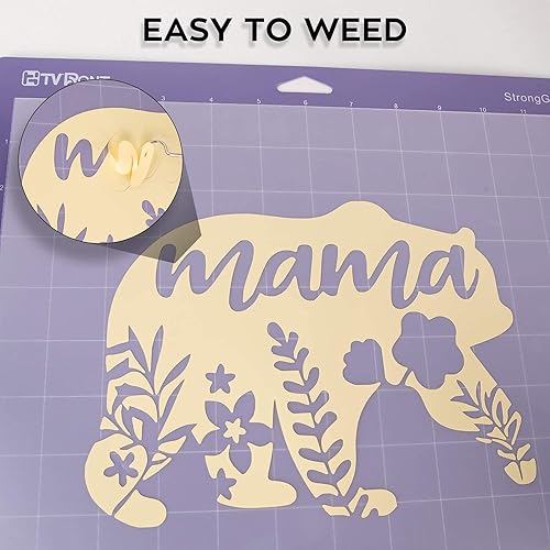 Miniatura 5 de Rollos de vinilo permanentes adhesivo para Cricut, rollo de vinilo blanco de 12.0in x 35ft para Cricut. Siluetas, letreros, álbumes de recortes,