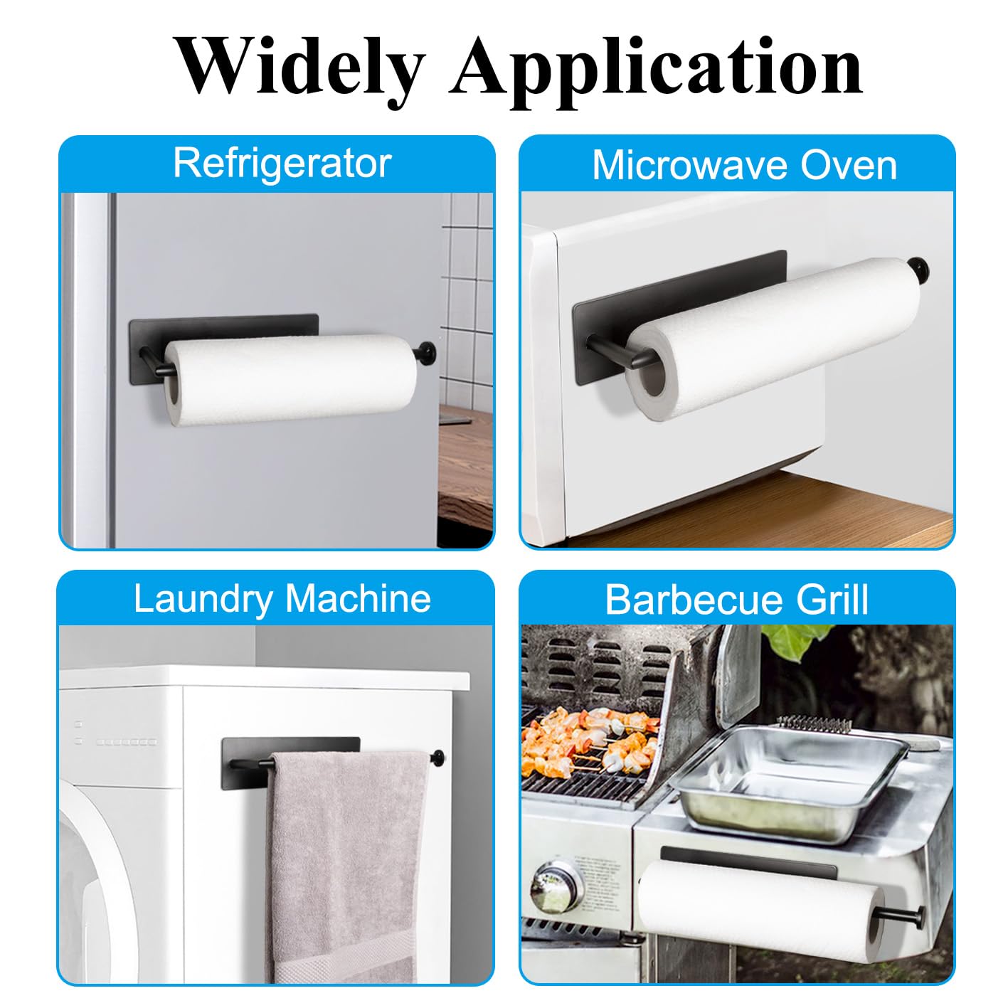 Magnetic Paper Towel Holder Stainless Steel For Fridge, Grill