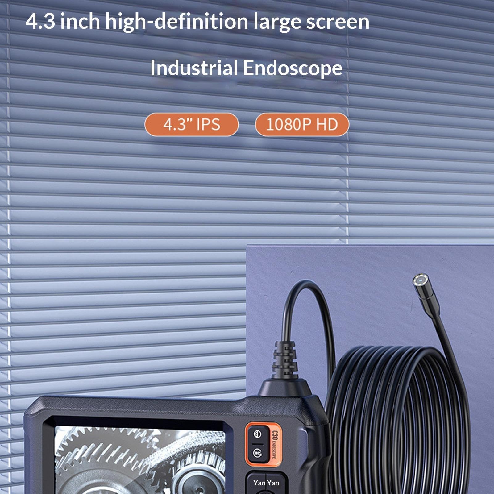 Telecamera Endoscopica da Ispezione Impermeabile Regolabile A 8 LED