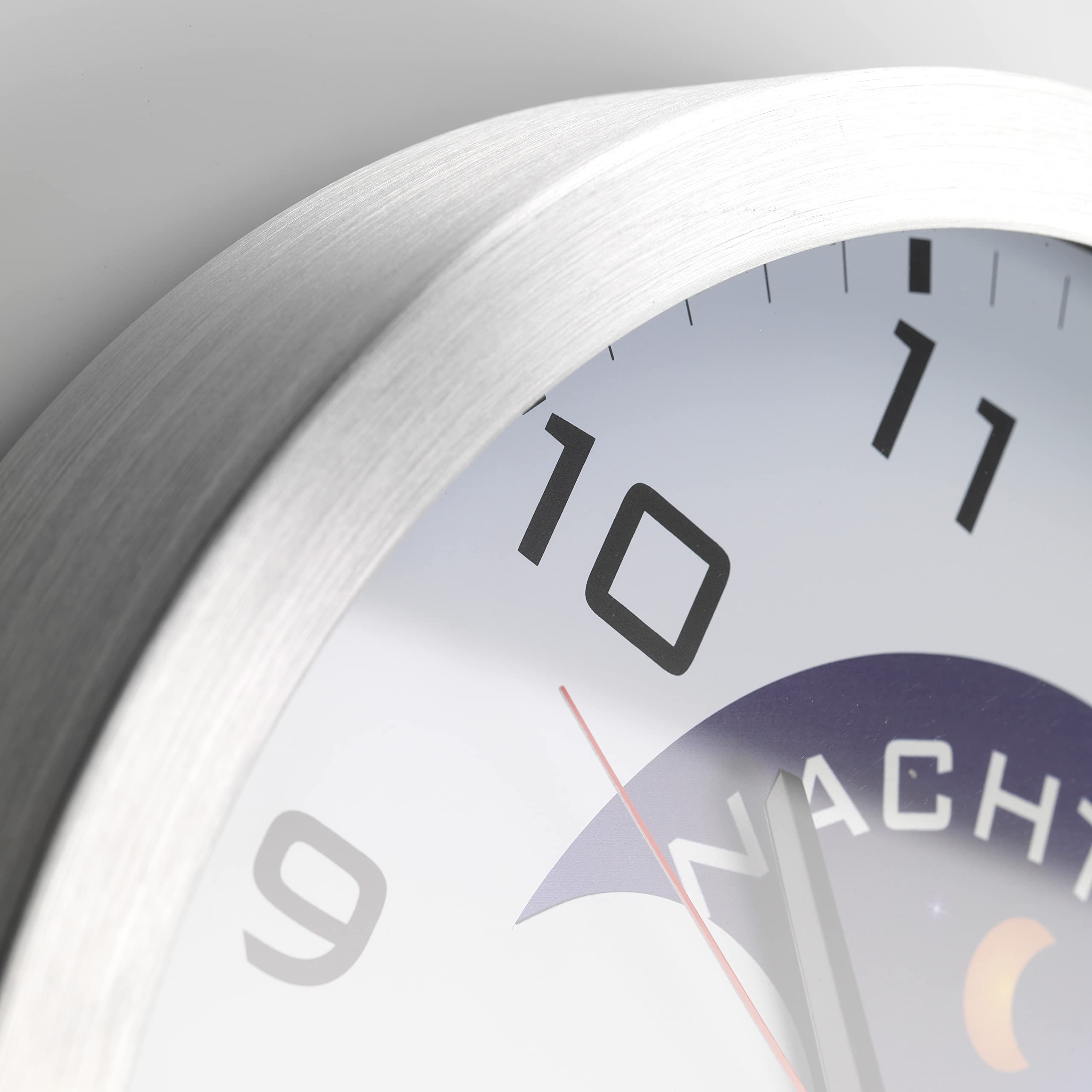 Fysic FK150 Analoge Seniorenuhr - Demenz Uhr - Uhr für Senioren - Uhrzeit und Tagesabschnitt - Silber