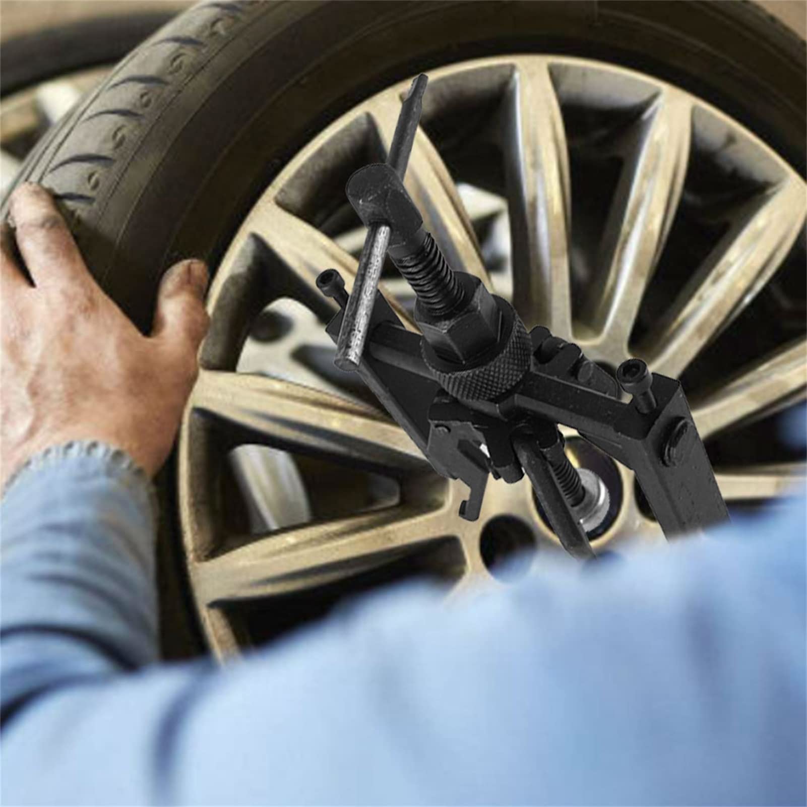 Dioche Extractor para rodamientos internos de acero al carbono Extractor de rodamientos de 3 mordazas para mantenimiento mecánico automático coche para moto
