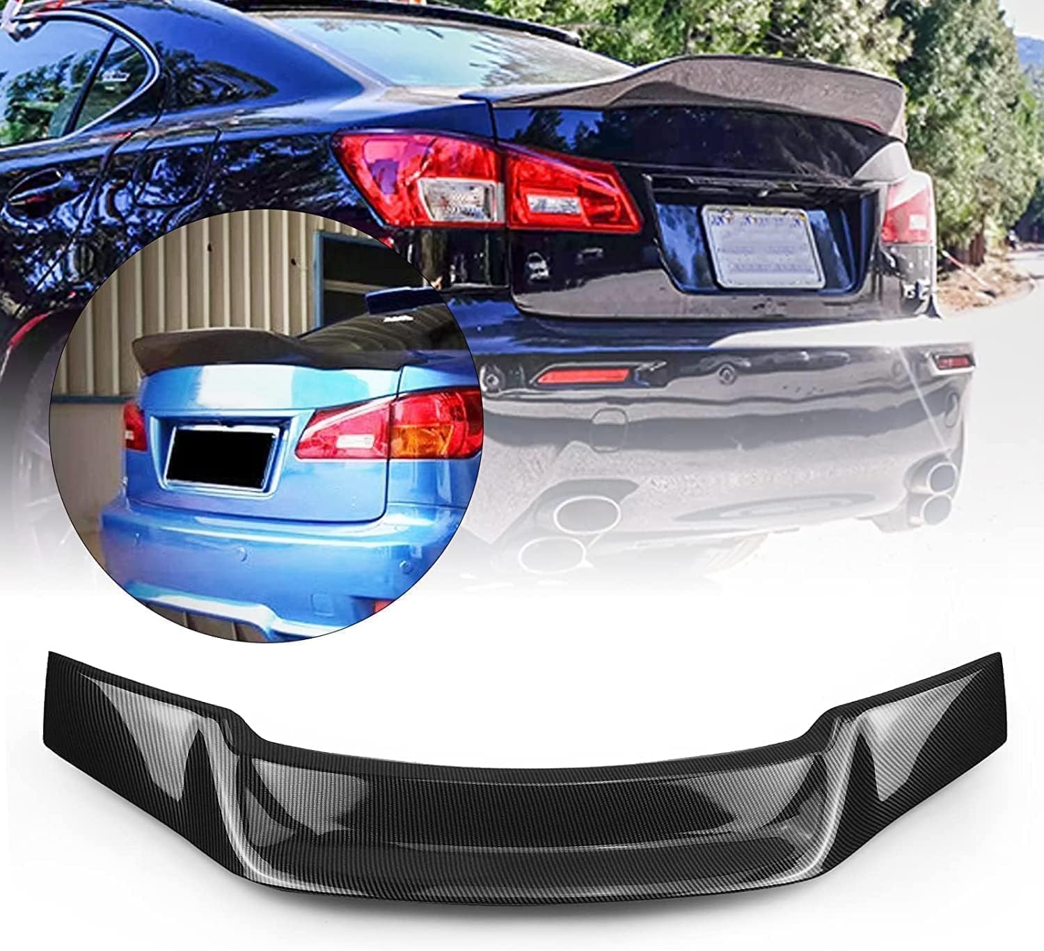 Becquet arrière Lexus IS250 IS350 de 2006 à 2013, aileron de coffre en ABS noir
