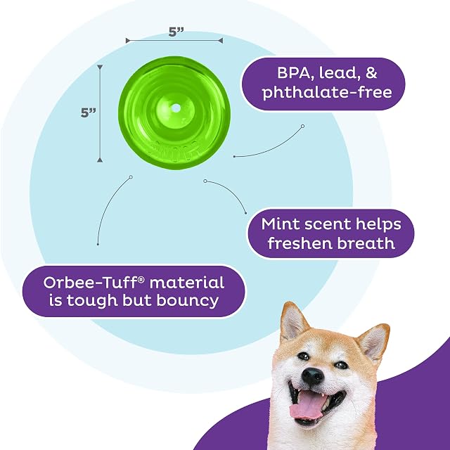 Foto 4 de 7 de Outward Hound Snoop Interactive Treat Dispensing Dog Toy, Large, Green
