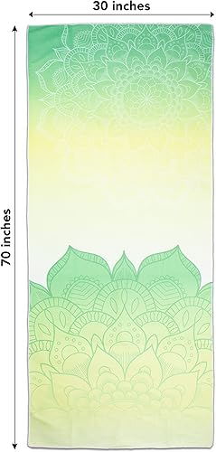 Miniatura 9 de Arkwright - Toallas de playa de microfibra con diseño de mandala, ligeras y de secado rápido, de gran tamaño, perfectas para hotel, spa, bañera de