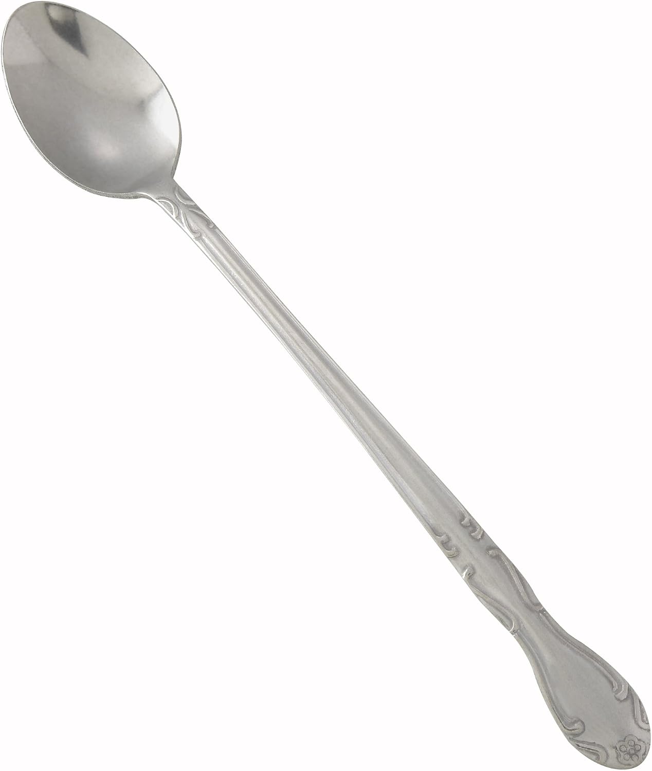 Winco 8" Elegance Stainless Steel Iced Tea Spoons (Set of 12)