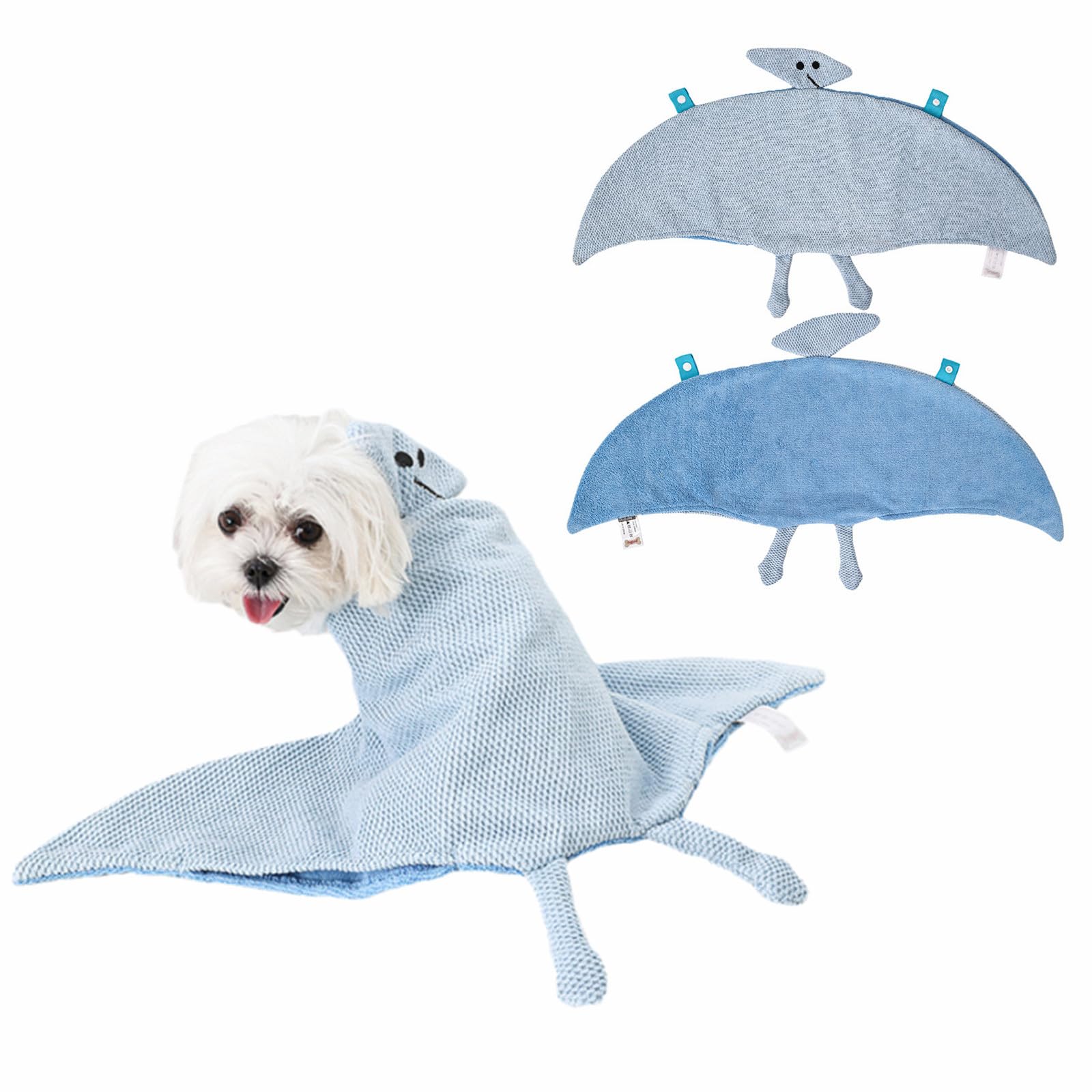Serviettes pour Chiens pour sécher Les Chiens Serviette de Bain Double Face Super absorbante Fournitures de Bain pour Animaux de Compagnie Mignons pour Chiens et Chats