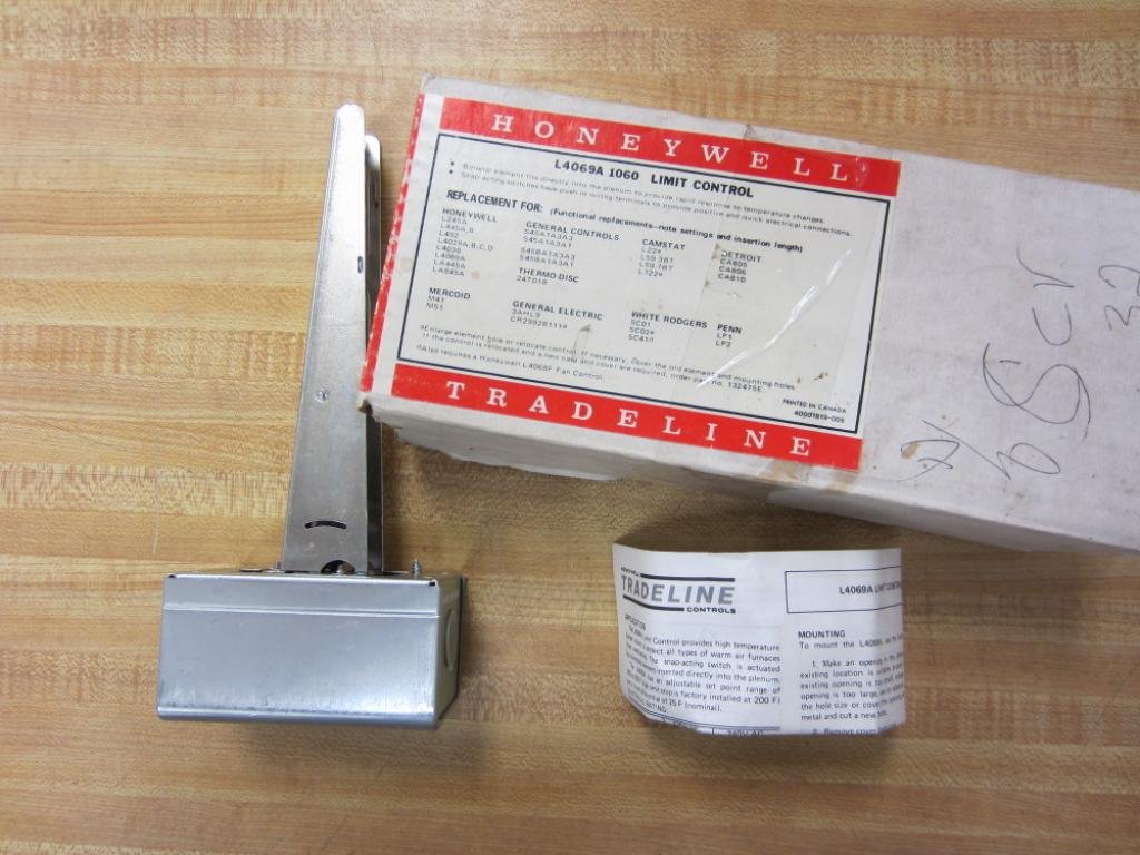 Honeywell L4069A-1060 Fan Limit Control box with replacement information