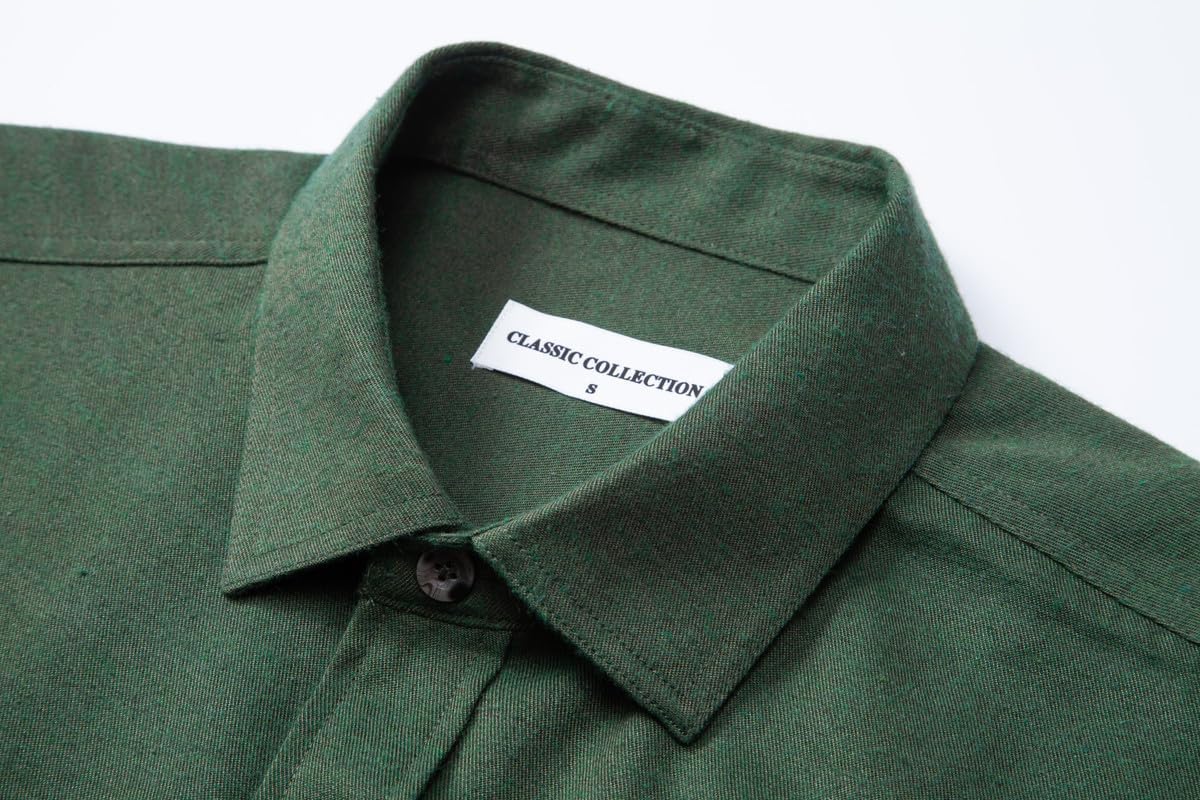 Men's Flannel Shirts Long Sleeve Button Down Shirts for Men Regular Fit Casual Shirt Jacket with Pockets - Image 4