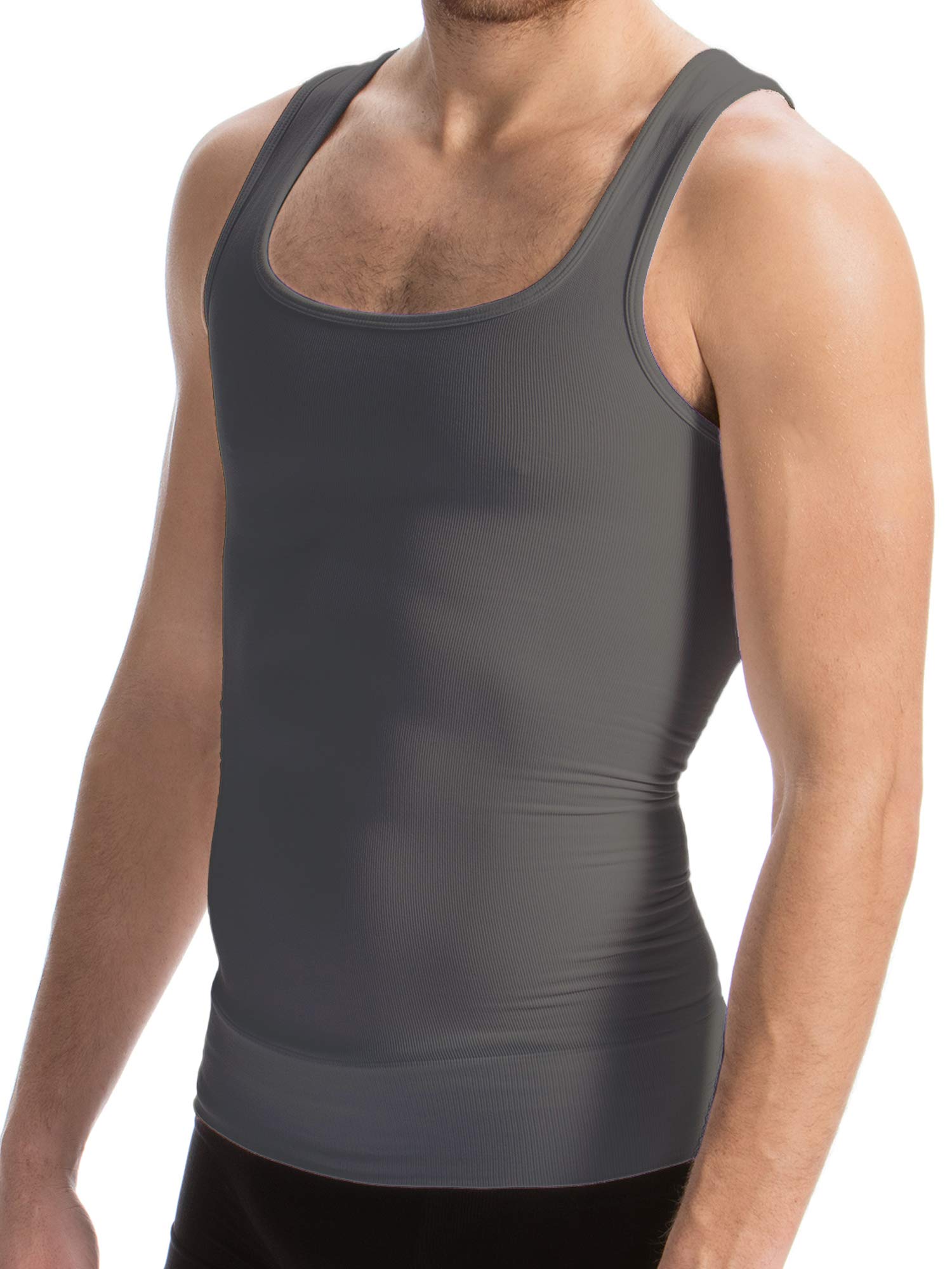 FarmaCell Canottiera Contenitiva Uomo, Compressione Totale Petto e Addome, Intimo Modellante in Cotone, Made in Italy, 418