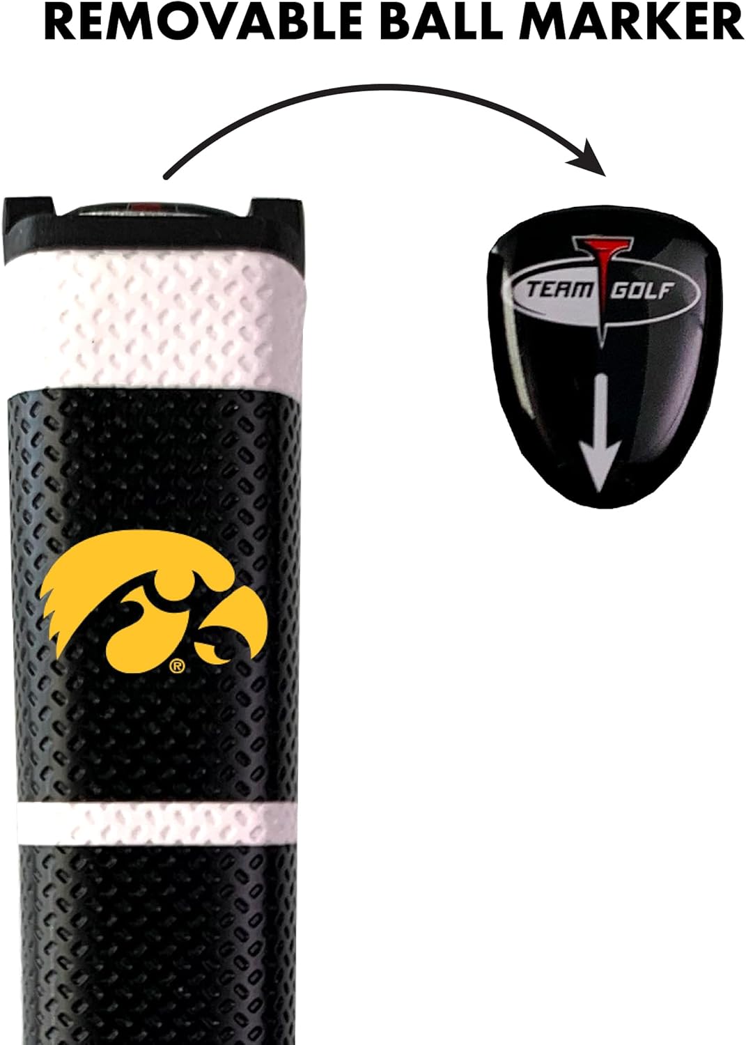 NCAAゴルフパターグリップ 14"x6" ブラック