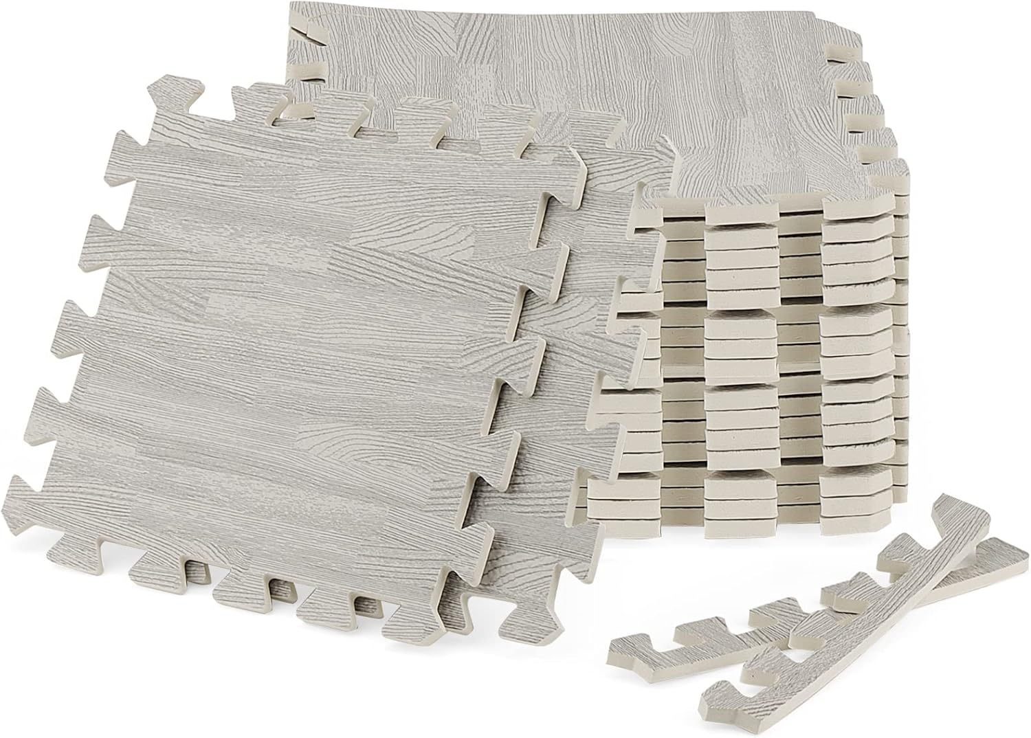 MUKCHAP 16 Pieces 30 x 30cm Interlocking Foam Floor Mats, 1cm Thick