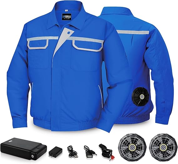 Amazon Co Jp Amazon限定ブランド 空調作業服 ファン付き作業着 冷風服 空調ウェア エアコンスーツ 作業着 扇風機付き 空調 作業 服 長袖 セット mahハイパワーバッテリーファンセット 夏用扇風服 扇風機付き作業着 熱中症対策 農作業 ゴルフ 屋外 釣り 登山 暑さ Amazon Co Jp Amazon限定ブランド 空調作業服 ファン付き作業着 冷風服 空調ウェア エアコンスーツ 作業着 扇風機付き 空調 作業 服 長袖 セット mahハイパワーバッテリーファンセット 夏用扇風服 扇風機付き作業着 熱中症対策 農作業 ゴルフ 屋外 釣り 登山 暑さ