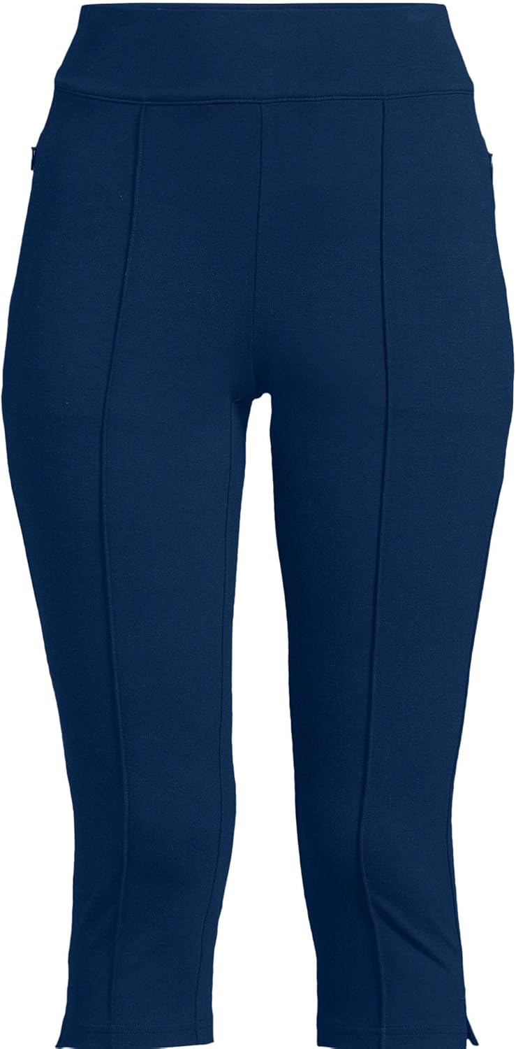 Lands' End Women's Starfish High Rise Pintuck Capri Pants