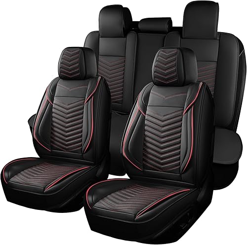 Miniatura 10 de Fundas de asiento delantero de automóvil, fundas de asiento delantero de cuero transpirable e impermeable, fundas de asiento universales