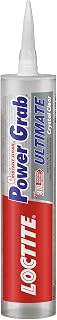 Loctite Power Grab Ultimate Crystal Clear Construction Adhesive, 9 oz Cartridge - Instant Grab Glue for Wood, Tile, Concrete, Metal & More