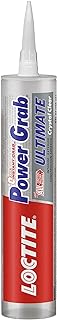 Power Grab Ultimate Crystal Clear Construction Adhesive, 9 fl oz Cartridge, 1 Pack - Versatile Construction Glue for Cement, Tile, Wall & More