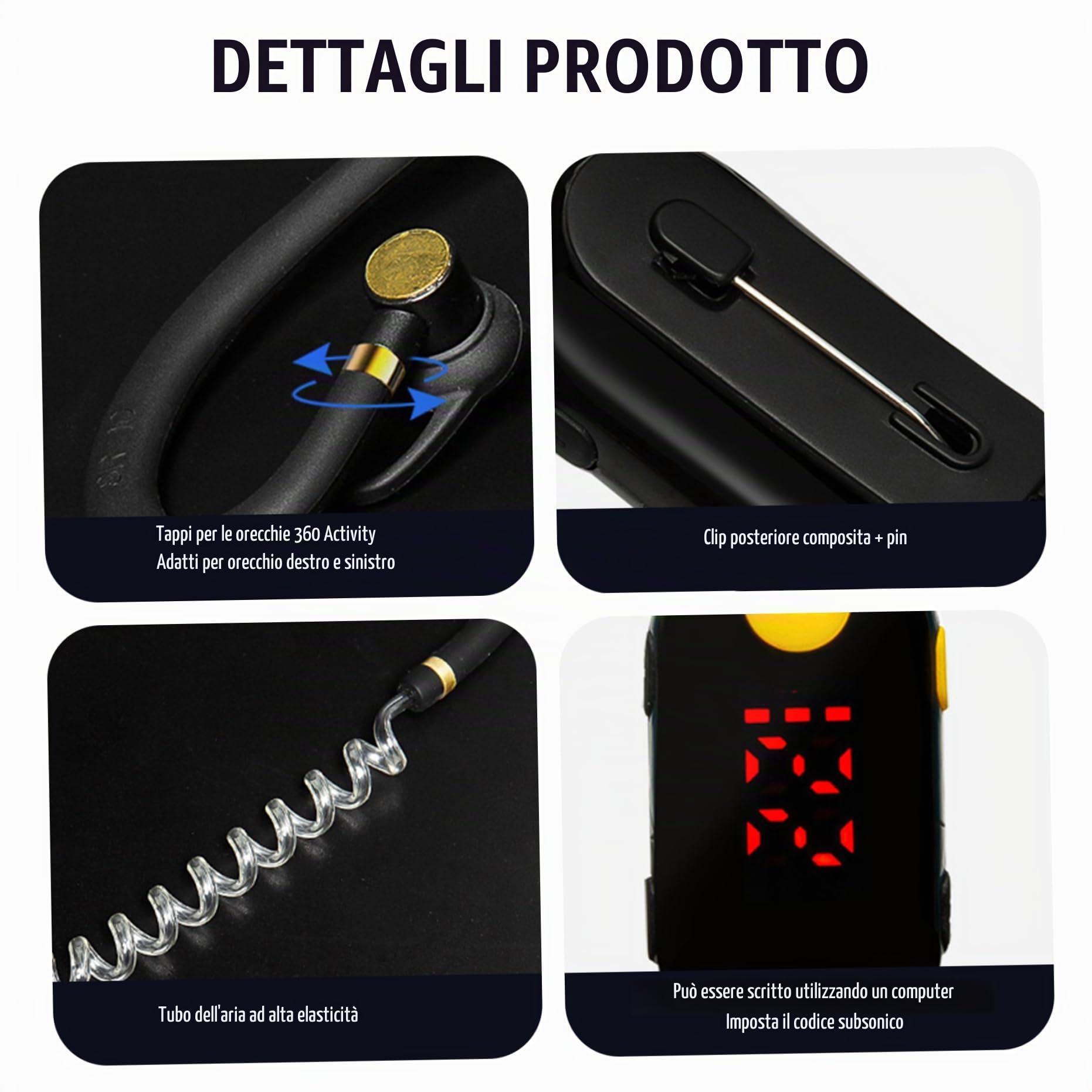 Mini walkie talkie, 2 pezzi mini walkie talkies, ricetrasmettitore portatile piccolo talkie per ristoranti, supermercato, ospedale, turismo, impermeabile