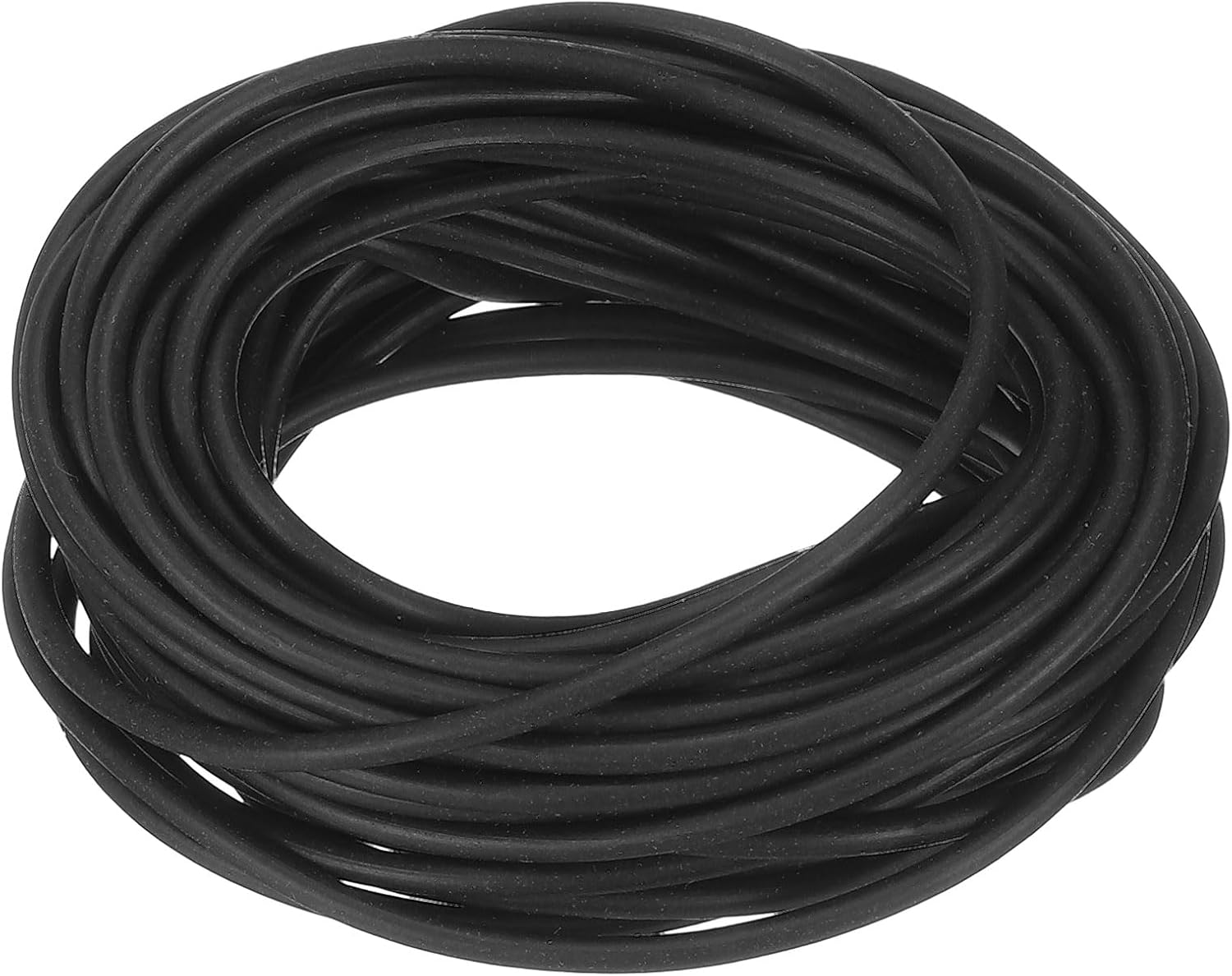 uxcell Silicone Foam Seal Strip, 1.5mm(0.06") Dia 8.5 Meters(27.89 Ft) Long Sponge Rubber Weather Seal Strip Round Rubber Cord Solid for DIY Warehouse, Pads, Foam Tubing, Crafts - Black