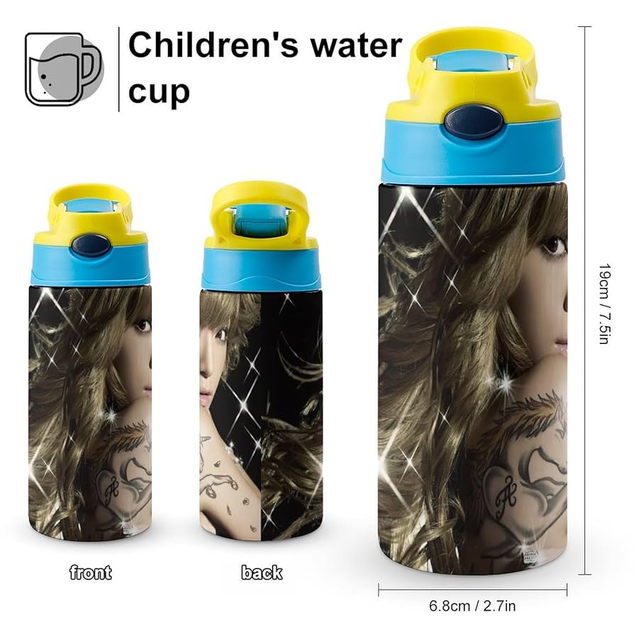 【新品未使用タグ付】浜崎あゆみ　ワンタッチマグボトル　水筒　ステンレスボトル Amazon｜浜崎あゆみ ボトル 水筒 500ml ストロー 水筒 超軽量