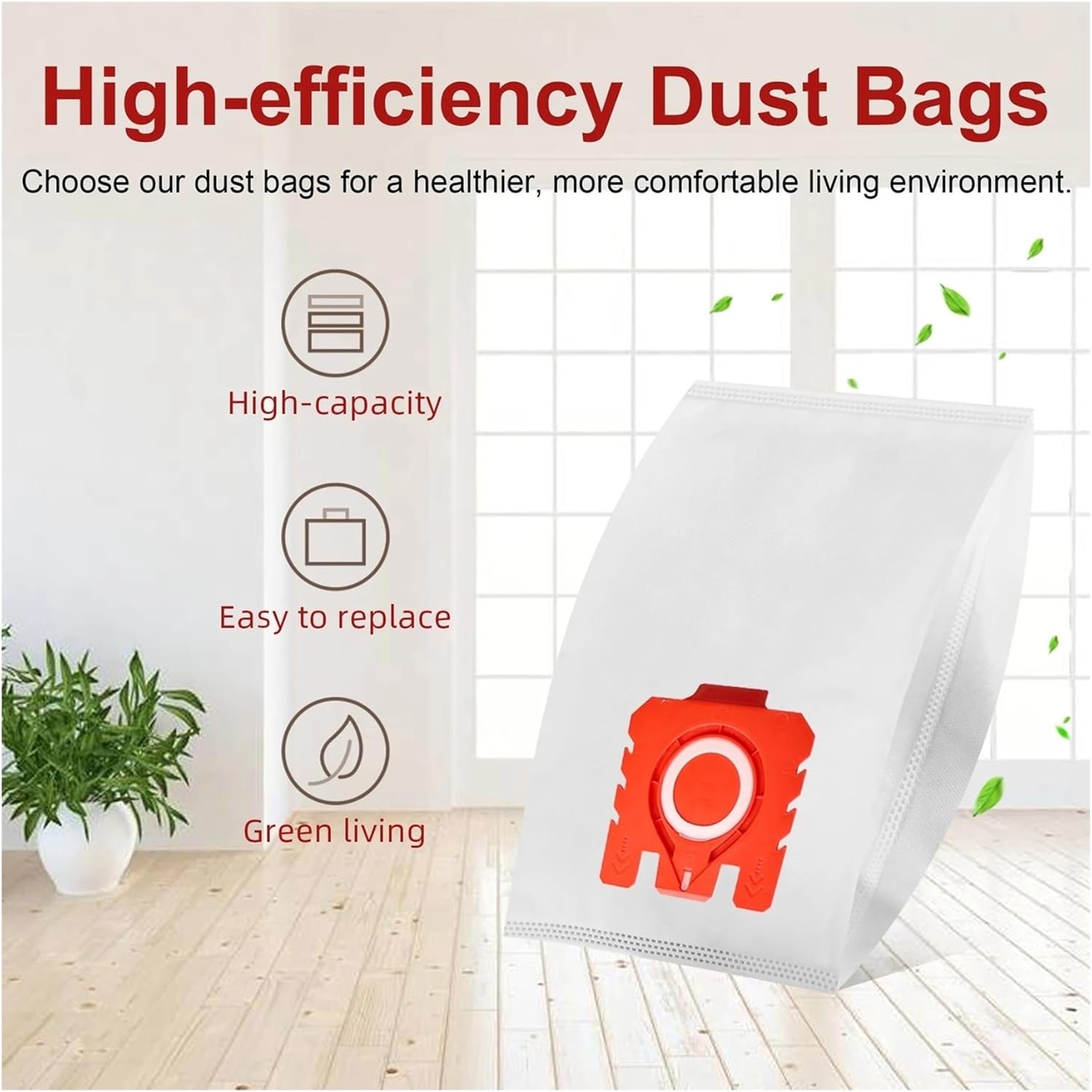 Compatible with Miele FJM Compact C1 C2 S241 S290 S300 Series Vacuum Cleaner Bags, 26 Pack