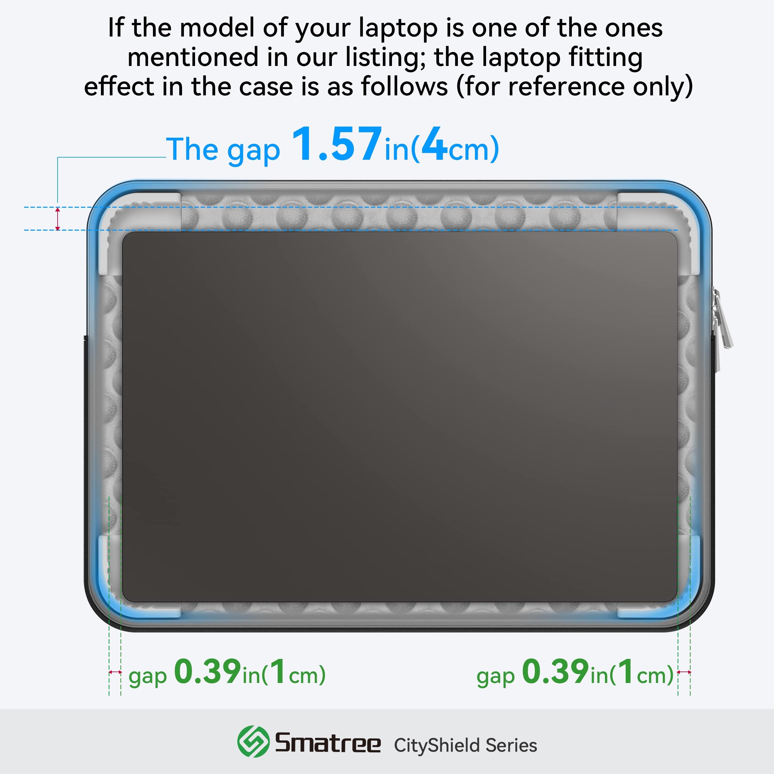 Smatree CityShield Etui na ramię na laptopa 39.6 cm Lenovo 3i Chromebook/LOQ Essential Gen9, do 39.6 cm ThinkPad E15/L15 Gen 4, do ThinkBook 15 Gen4/15p Gen3, IdeaPad 5i/5/1i/1 Gen 7 (MC04)