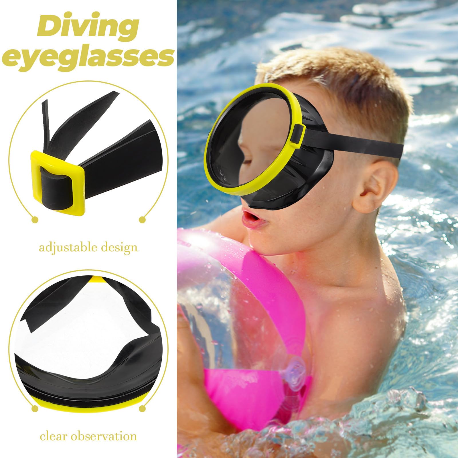 OSALADI 5 Piezas Máscara de Buceo Portátil Diseño Ergonómico y Resistente para Actividades Acuáticas y Snorkel Seguro