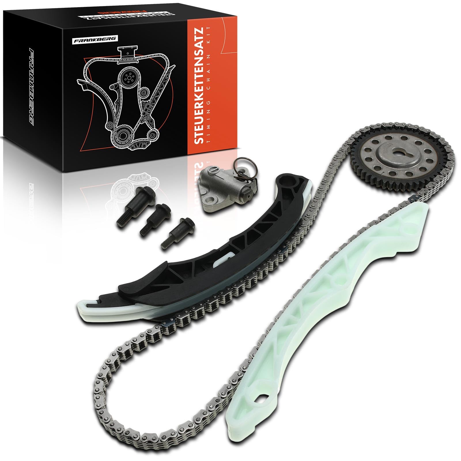 Frankberg Kit catena di distribuzione benzina A1320500069 | Compatibile con: Mirage/Space Star Hatchback A0A, Fortwo Cabrio 451, Fortwo Coupé 451