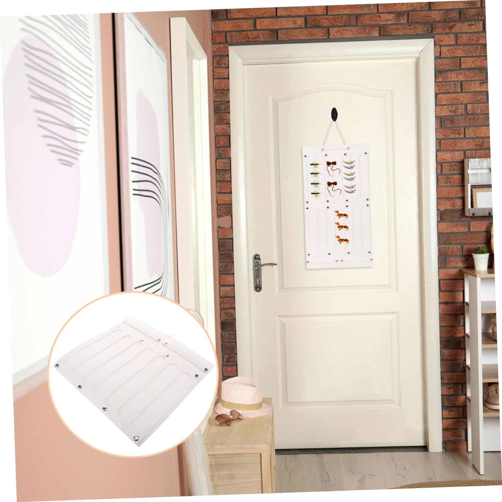 Healvian 5 Pezzi Organizer Parete in per e Accessori Collane Fermagli e Cerchietti Salvaspazio per Camerette e Armadi