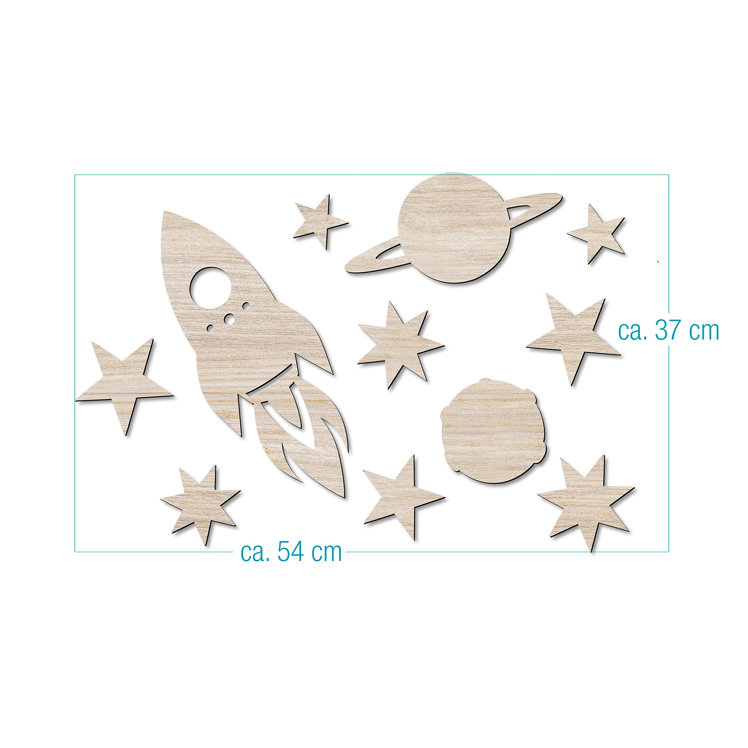 Papierdrachen Decoración de pared de madera 54 x 37 cm Juego de 3