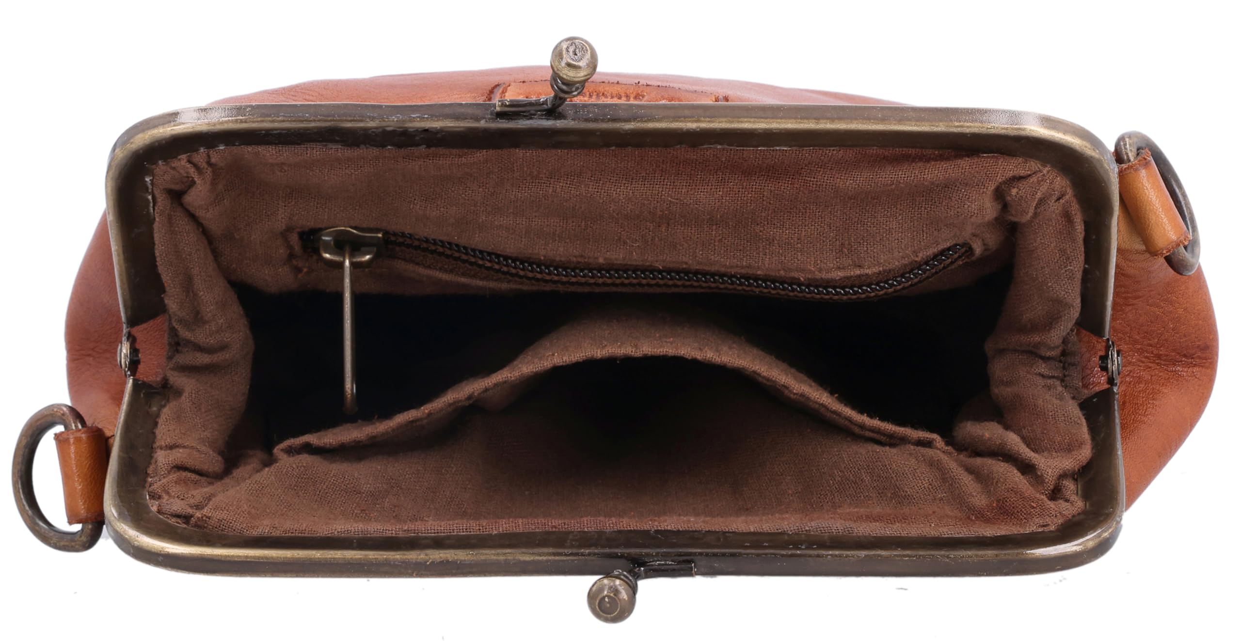 Gusti Borsa a tracolla in pelle Britney – Borsa da donna – Marrone