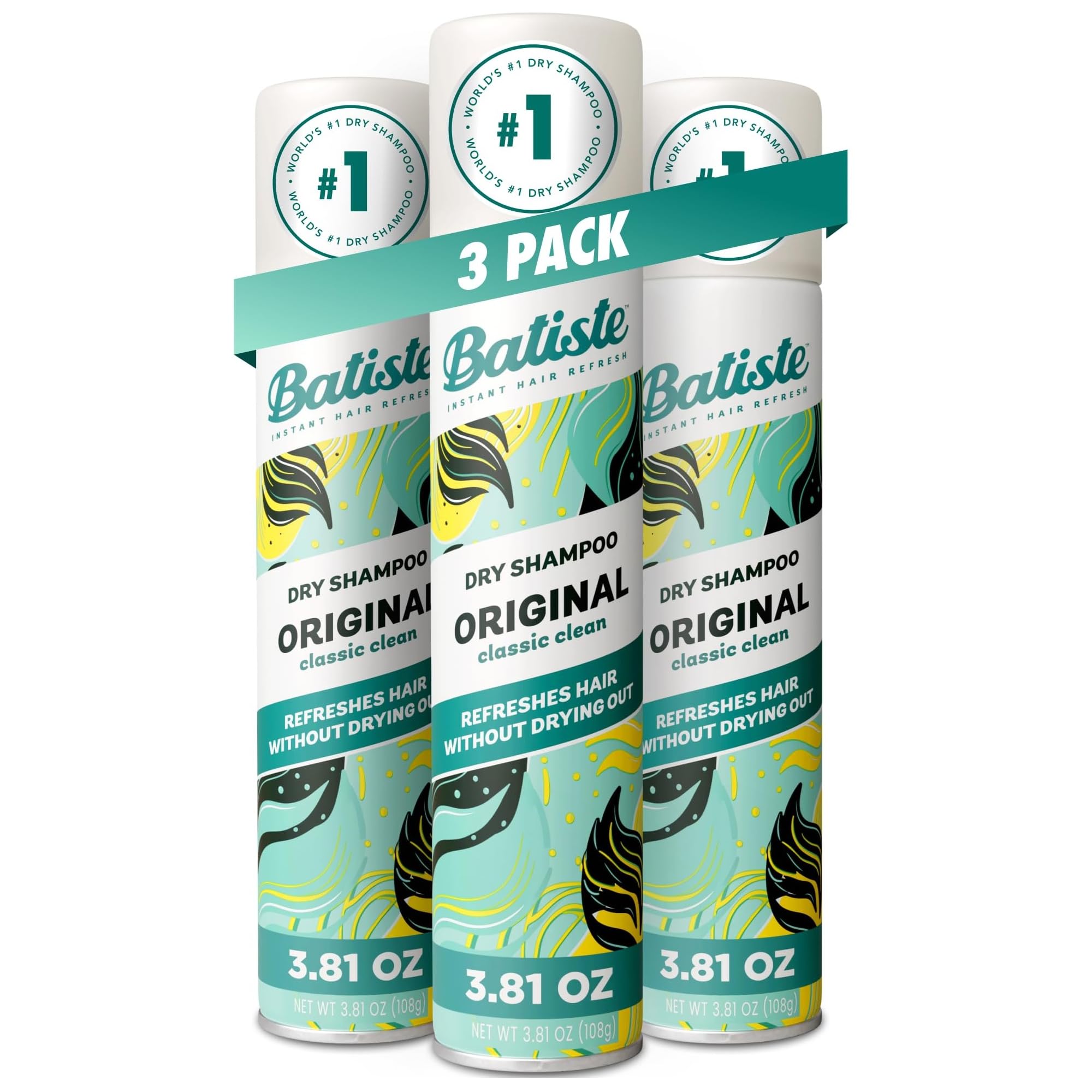 Batiste 3 Piece Dry Shampoo Set, Original