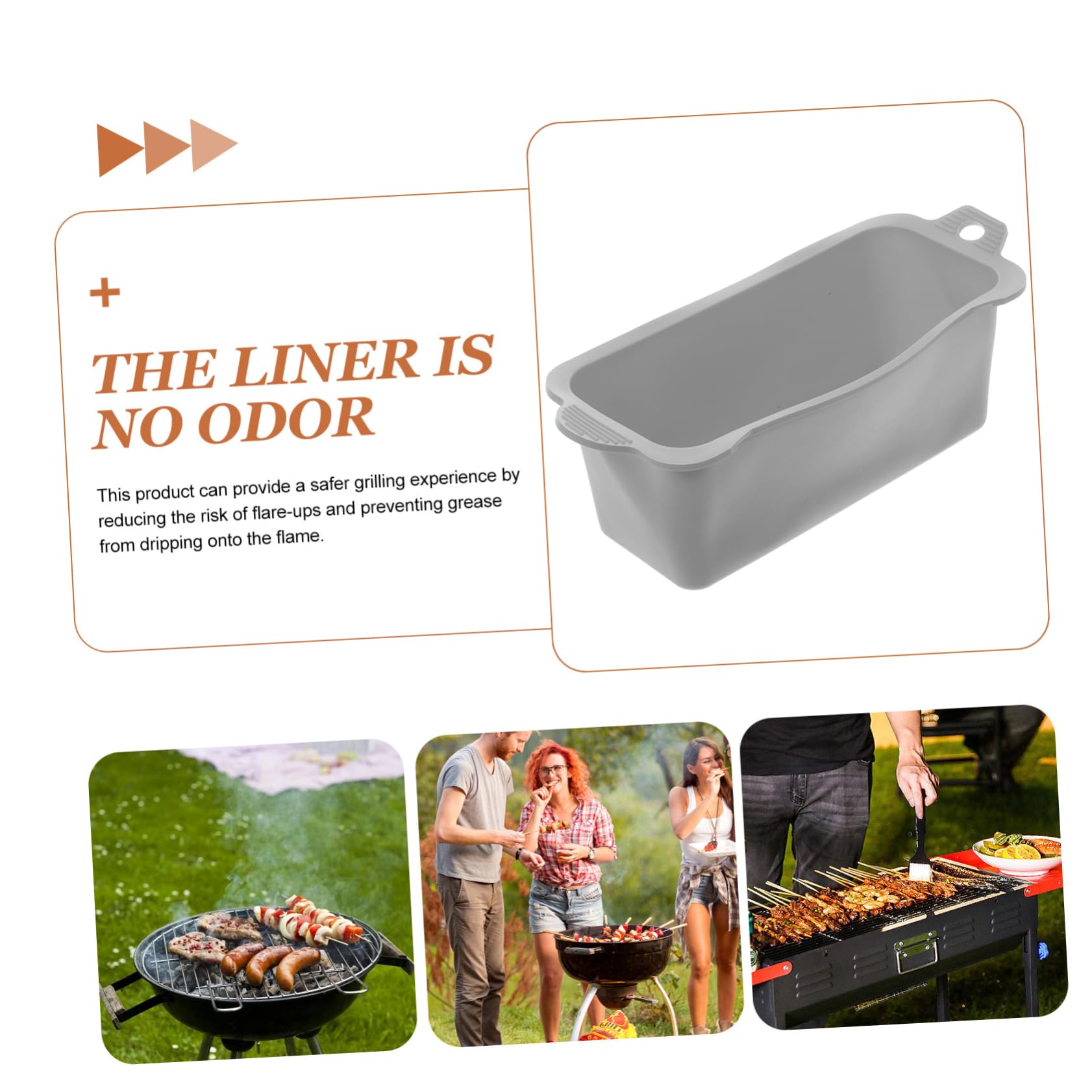 Mikinona Grease Catcher for Grill 3pcs Grease Cup Liners Silicone Grease Cup Liner Set Reusable Drip Pan Liners Large Grease Trap Grease Catcher Accessory