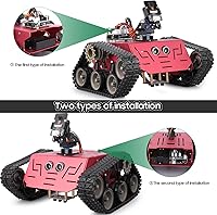 Vista 5 de ELEGOO Conqueror Robot Tank Kit with UNO R3 for Arduino Robotics for Kids Ages 8-12 12-16 STEM Science Kits Coding Robots Toys for 8+ Year Old Boys