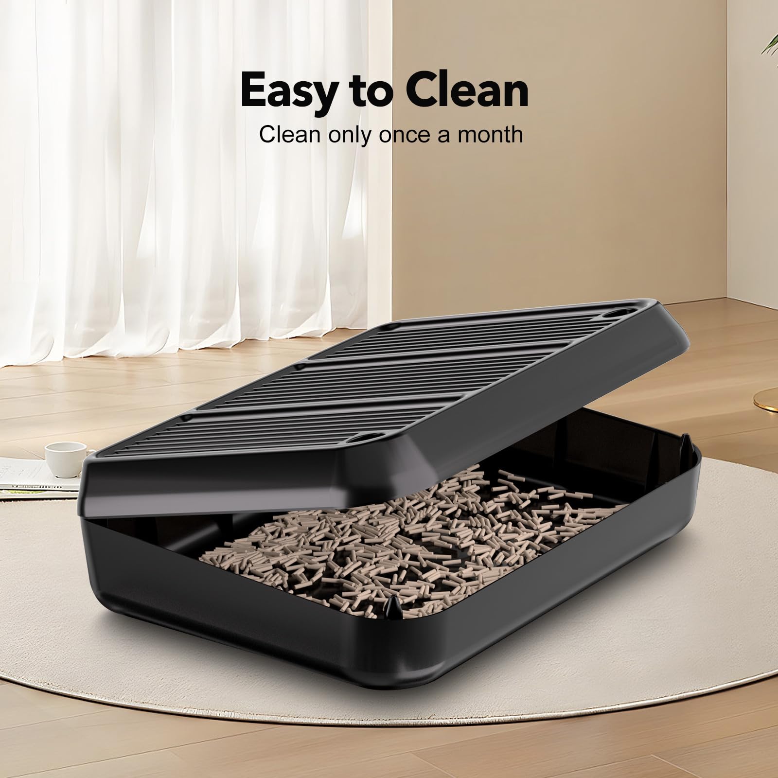 Cat Litter Box Mat Step/Ramp - Large 16"x11" Anti-Tracking Cat Litter Catcher Mat Double Layer Washable Kitty Trapping Tary Easy Clean, Also for Kitten & Elderly Cats Ramp - image 5