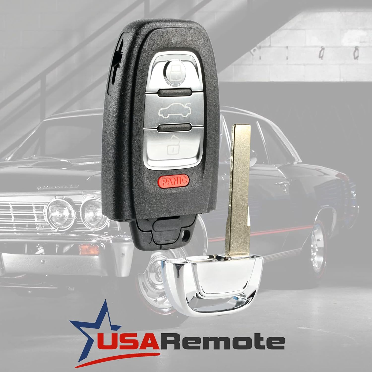 USARemote Key Fob Keyless Entry Remote fits Audi A1 A3 A4 A5 A6 A7 A8 Allroad Q3 Q5 Q7 S3 S4 S5 S6 S7 S8 SQ5 RS5 RS7 (IYZFBSB802)