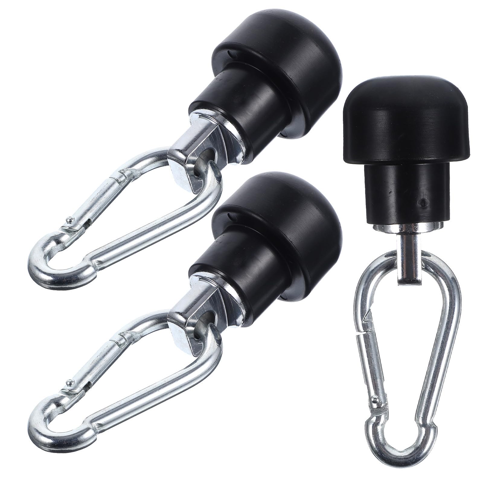 Beaupretty 3 Piezas Mosquetón para Sistemas de Entrenamiento de Gimnasio Conector de Tope de Cable de Acero Accesorio de Precisión para Máquinas y Poleas en Ejercicio