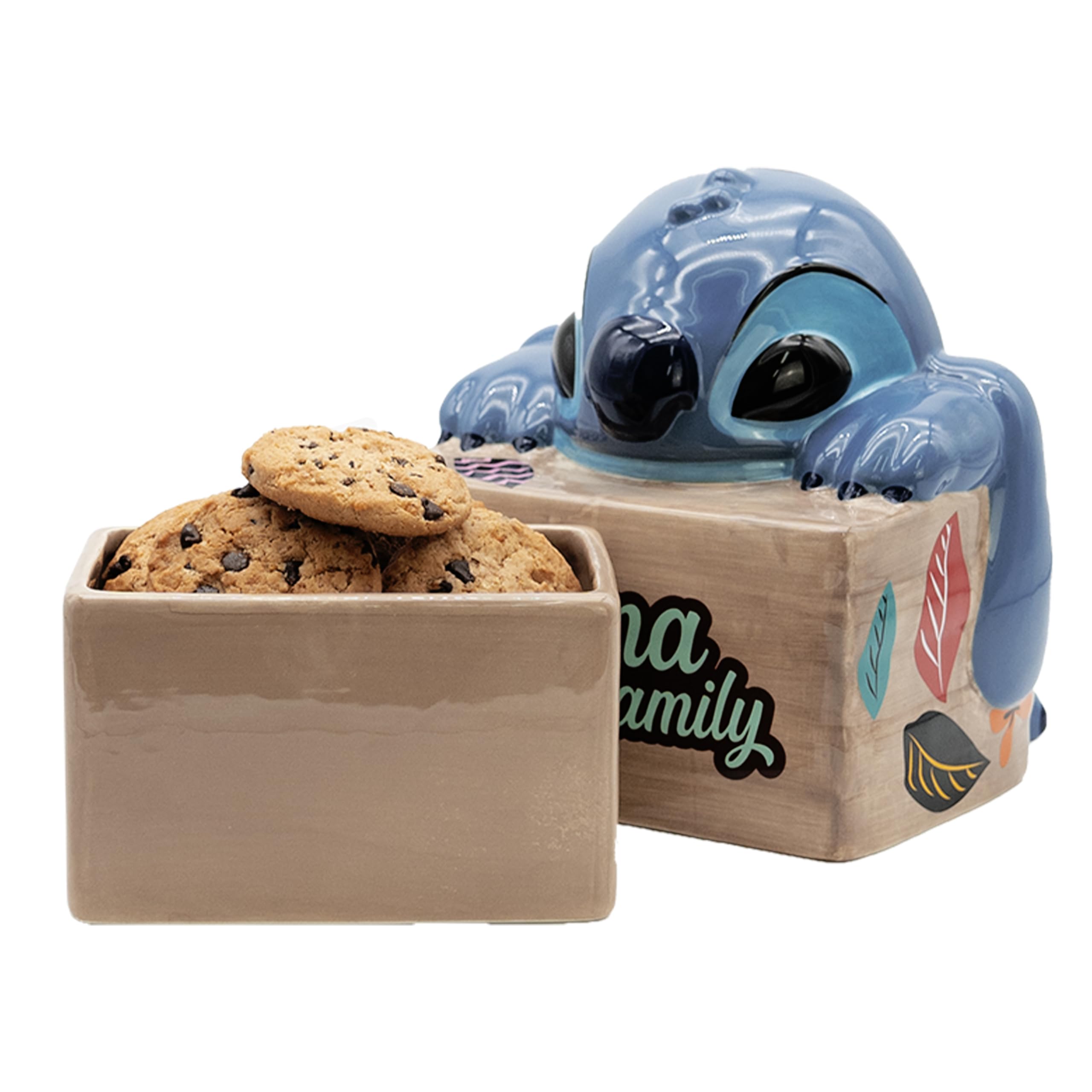 Boîte à biscuits Disney Lilo Stitch pot à cookies céramique ABYSTYLE Ohana