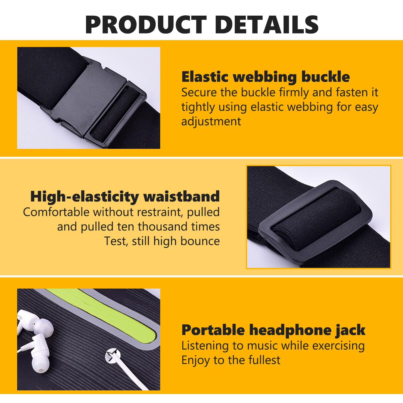 Marsupio Corsa Running Cellulare, Marsupio Running Donna Uomo, Impermeabile, Porta Telefono Corsa per Escursioni, Viaggi, Sportivo, Trekking, Pocking, Fitness