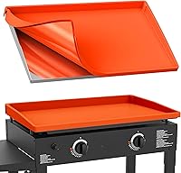 Vista 10 de BANGIE Alfombrilla de silicona de 17 pulgadas para accesorios Blackstone, cubierta antideformación y resistente a los rayos UV para parrilla de mesa