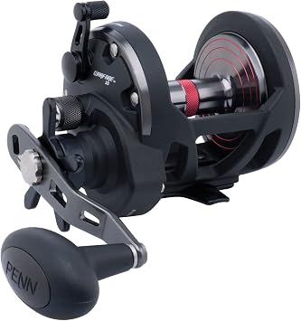 PENN Warfare Star Drag Multiplier Fishing Reel for Saltwater Boat or Kayak Fishing