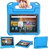Fire HD 8 Tablet Case Kids (12th/10th Gen, 2024/2022/2020) - TrendGate Lightweight Shockproof 8'' Cover with Kid-friendly Handle Stand for Kindle Fire HD 8/Plus/Kids/Pro Tablet, Not for iPad TCL, Blue