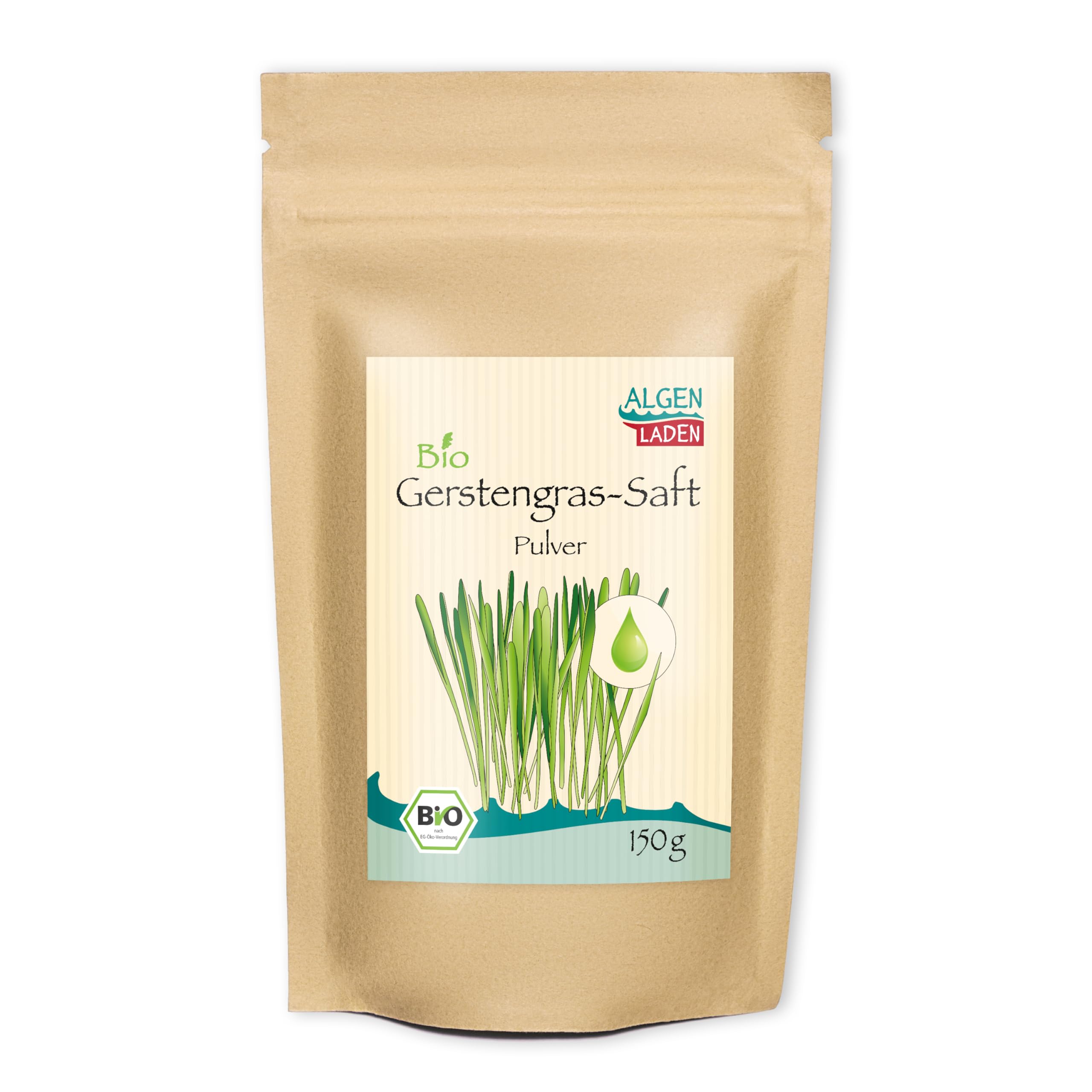 ALGENLADEN Jus d'herbe d'orge bio en poudre - 150 g