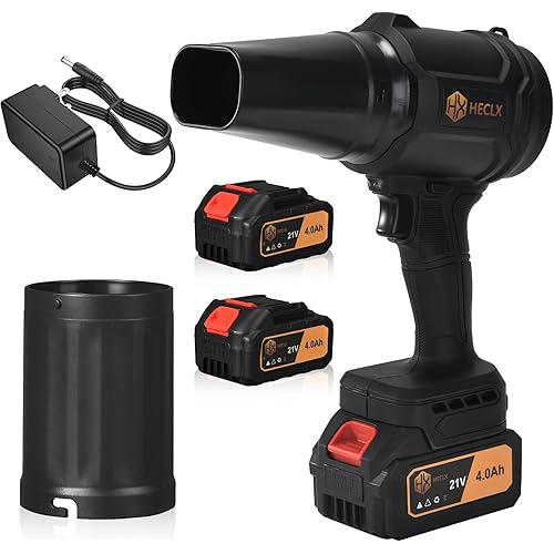 Snow Blower Cordless,Leaf Blower Cordless with Battery and Charger,Car Dryer Air Blower,Handheld Leafs Blower Dryer air blowers for Patio Cleaning（Black）