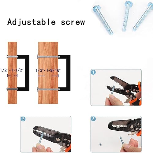 Miniatura 3 de Paquete de 10 manijas cuadradas de 4.13 pulgadas con centro de agujero de 3.77 pulgadas, manijas de gabinete de cocina de acero inoxidable,