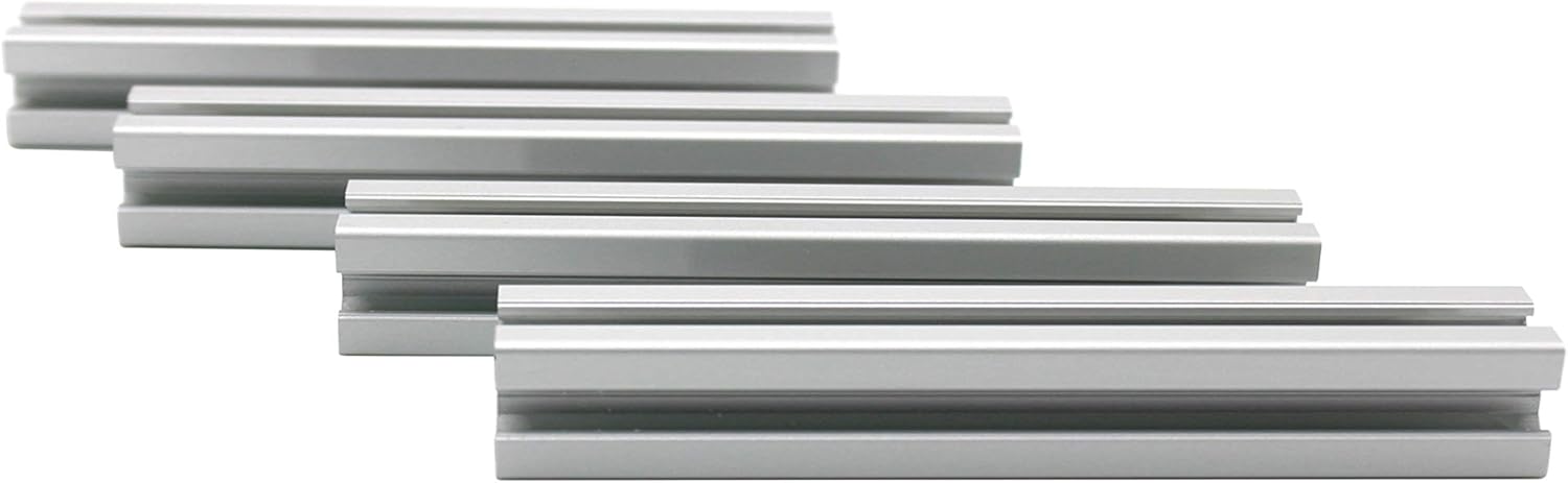 HFS(R) 4pcs 2020 T Slot Aluminum Extrusion Profile European Standard Anodized Linear Rail for 3D Printer Parts and CNC DIY (200mm)