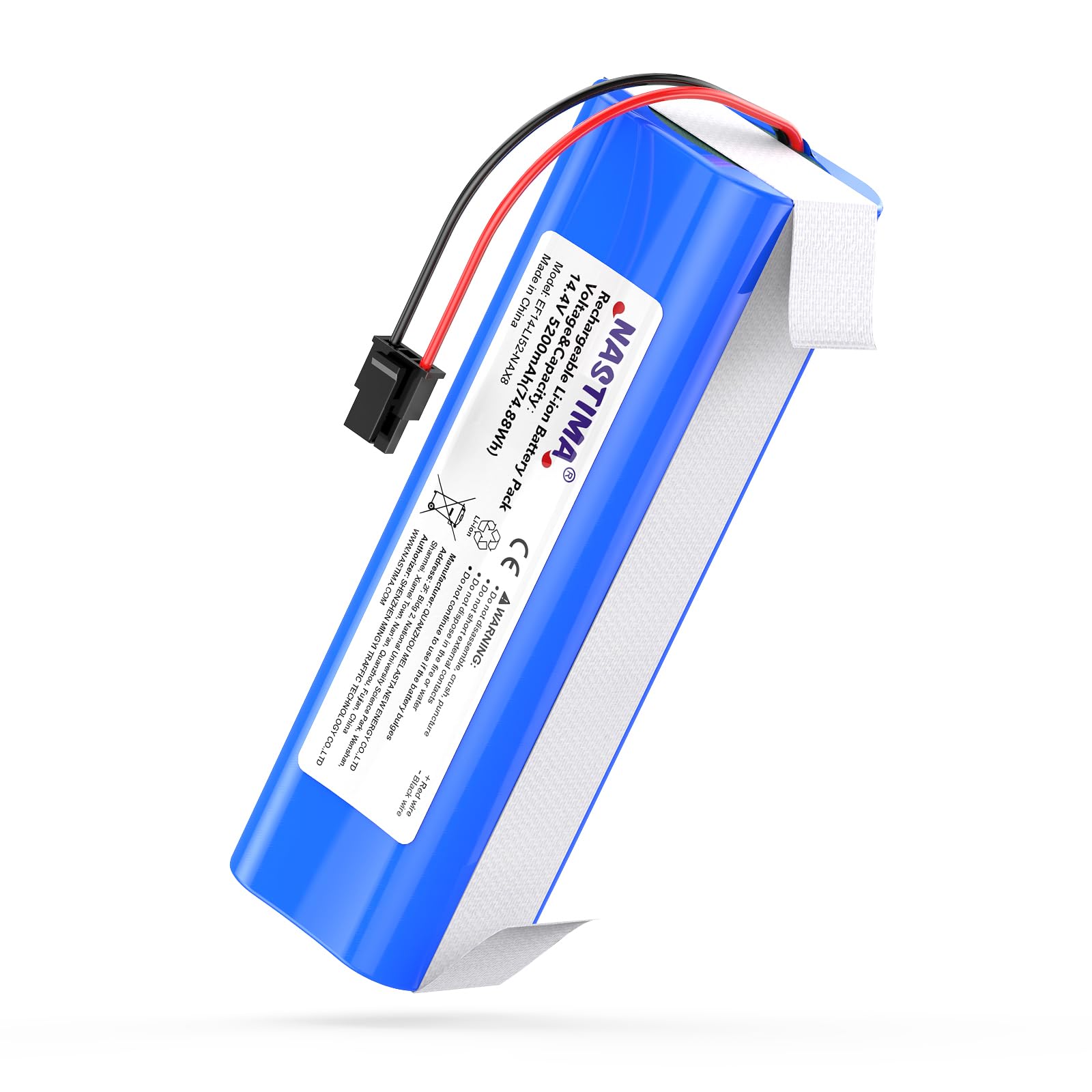 NASTIMA 14.4V 5200mAh Li-ion Replacement Battery for Eufy RoboVac X8